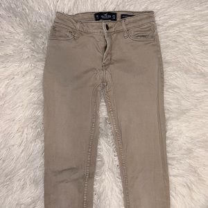 Hollister Khaki Low-Rise Super Skinny Jeans
